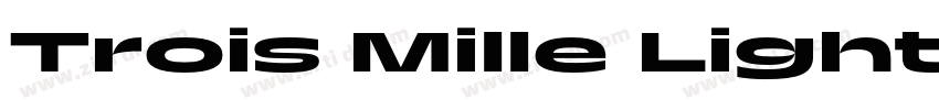 Trois Mille Light 35字体转换